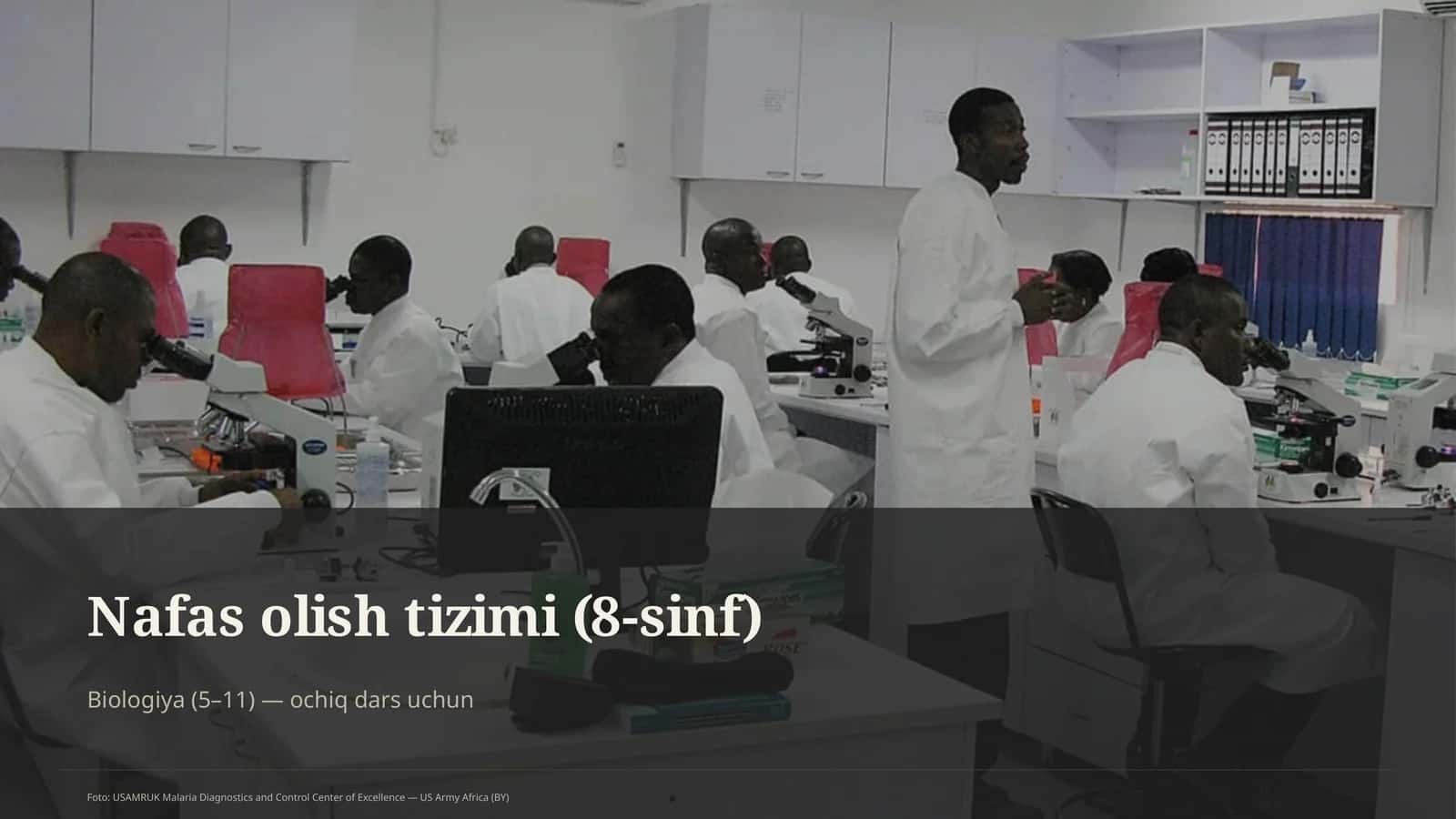 Nafas olish tizimi (8-sinf) Biologiya (5–11) — ochiq dars uchun