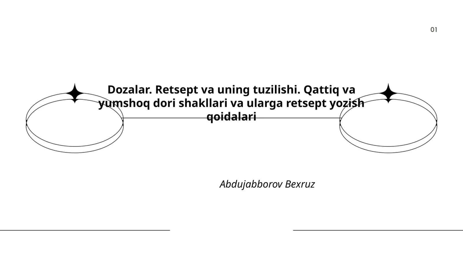 Dozalar. Retsept va uning tuzilishi. Qattiq va yumshoq dori shakllari va ularga retsept yozish qoidalari