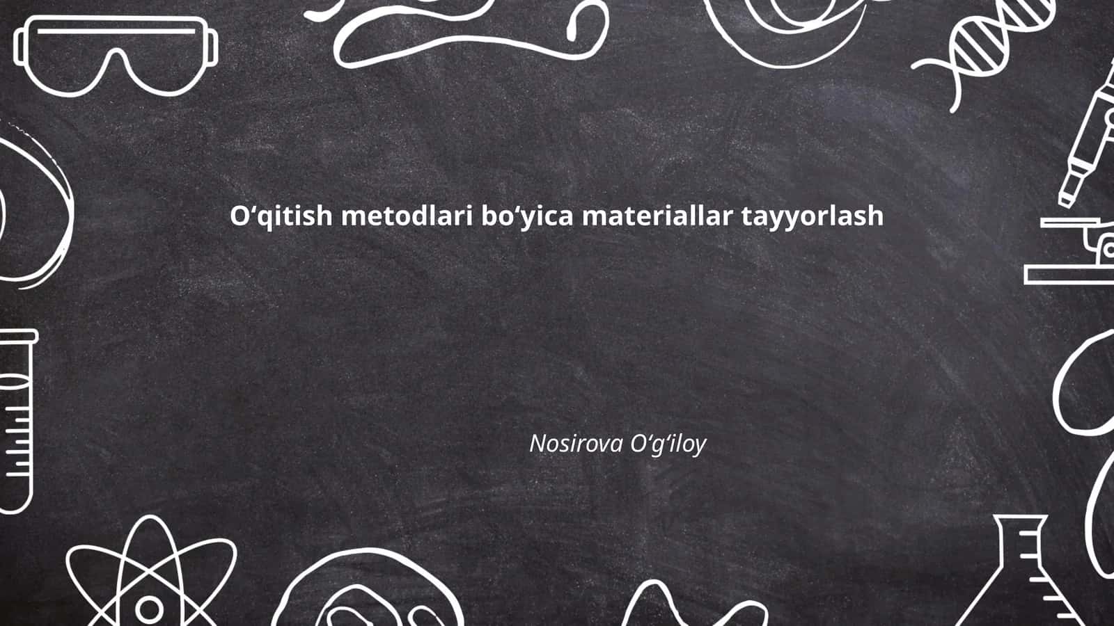 O'qitishda interfaol metodlarni qo'llash