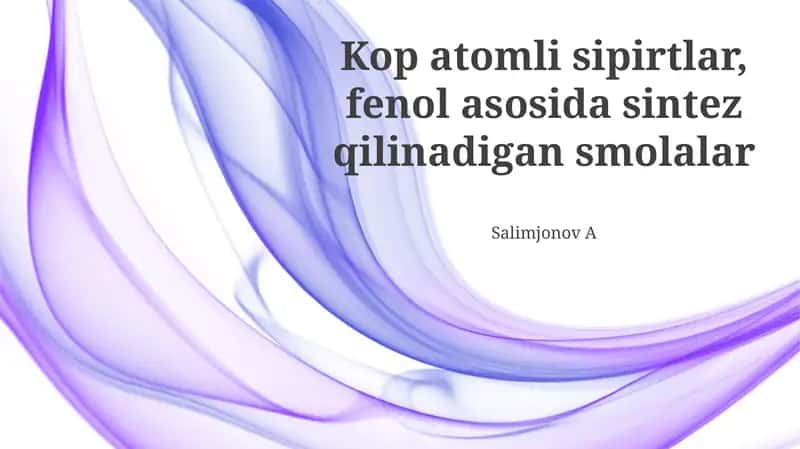 Mis atomli spirtlar: Xususiyatlari va qo'llanilishi