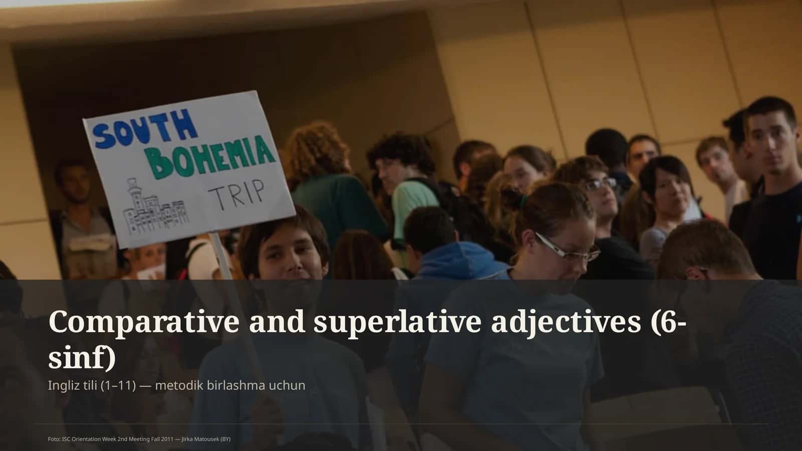 Comparative and superlative adjectives (6-sinf)
