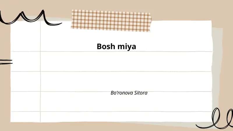 Bosh miya