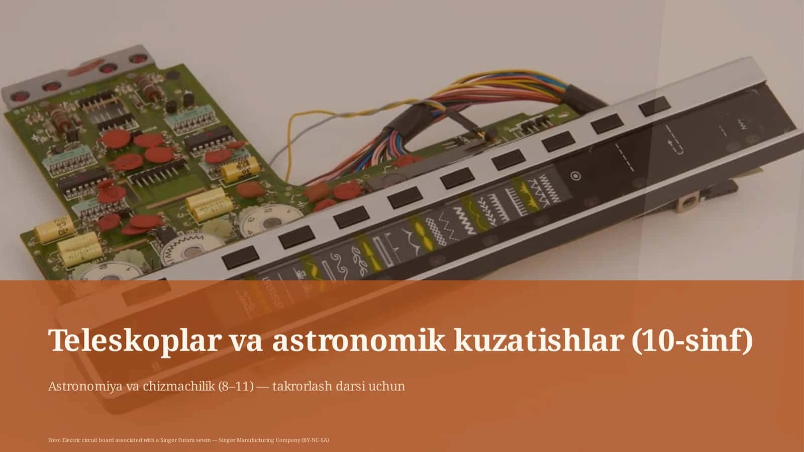 Teleskoplar va astronomik kuzatishlar (10-sinf)