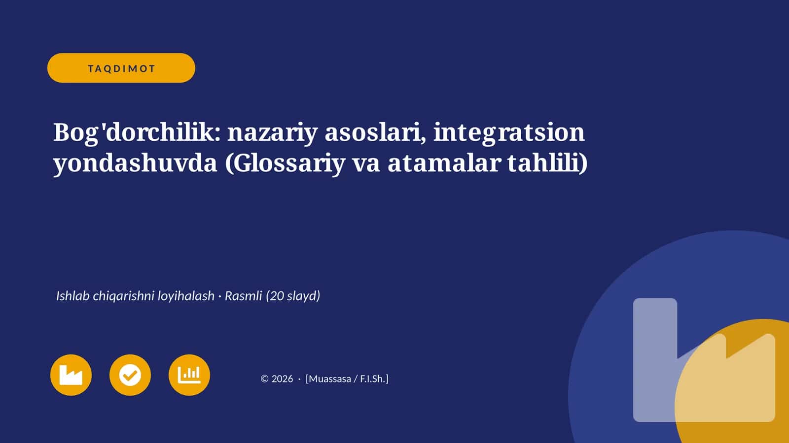 Bog'dorchilik: nazariy asoslari, integratsion yondashuvda (Glossariy va atamalar tahlili)