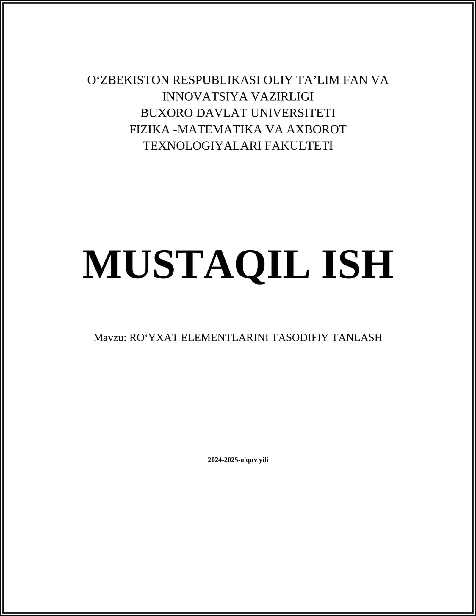 Tasodifiy sonlar generatorlari