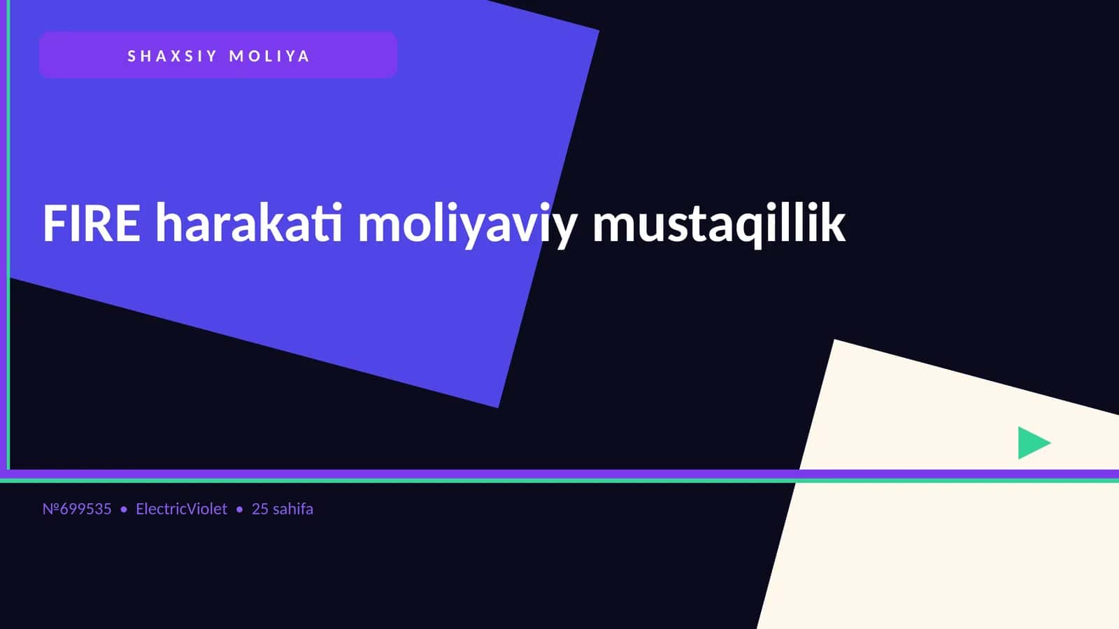 FIRE harakati moliyaviy mustaqillik