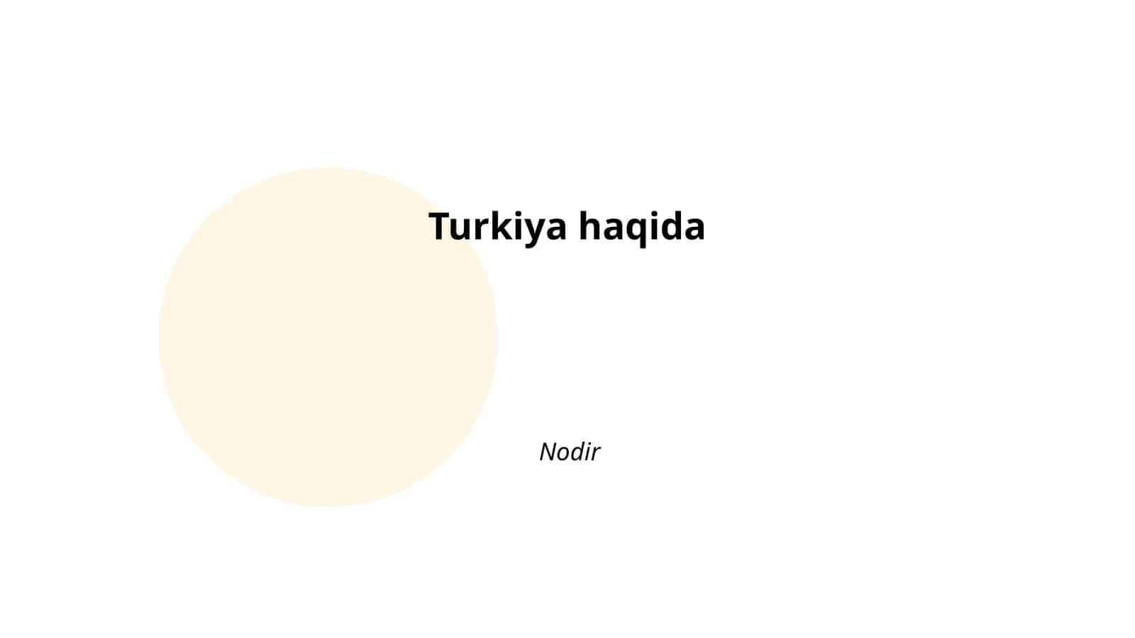 Turkiya haqida