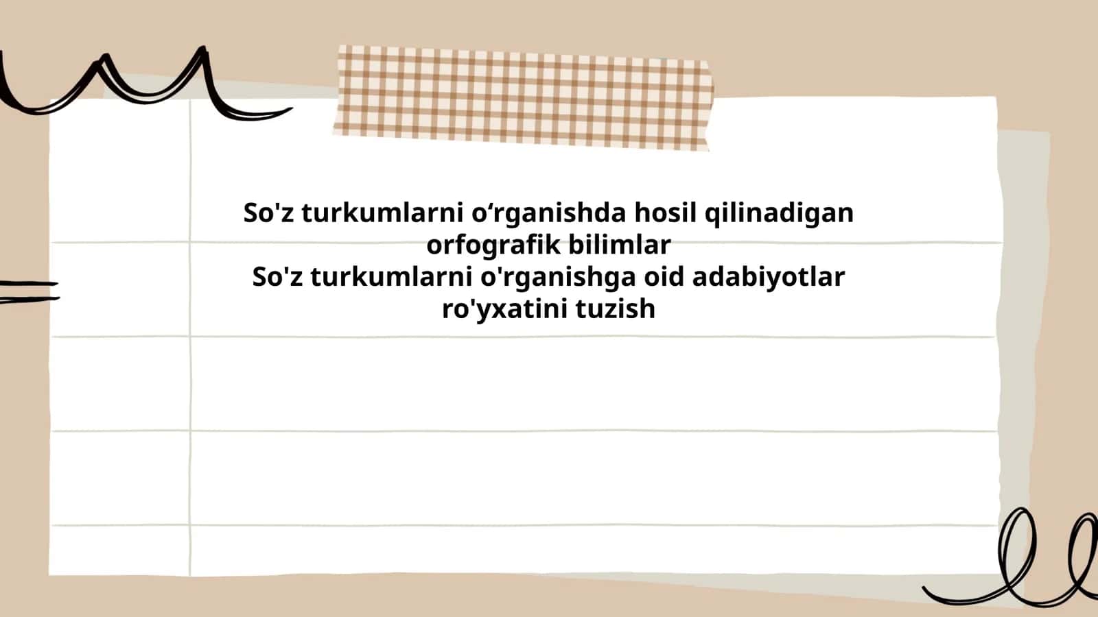So'z turkumlarni o‘rganishda hosil qilinadigan orfografik bilimlar