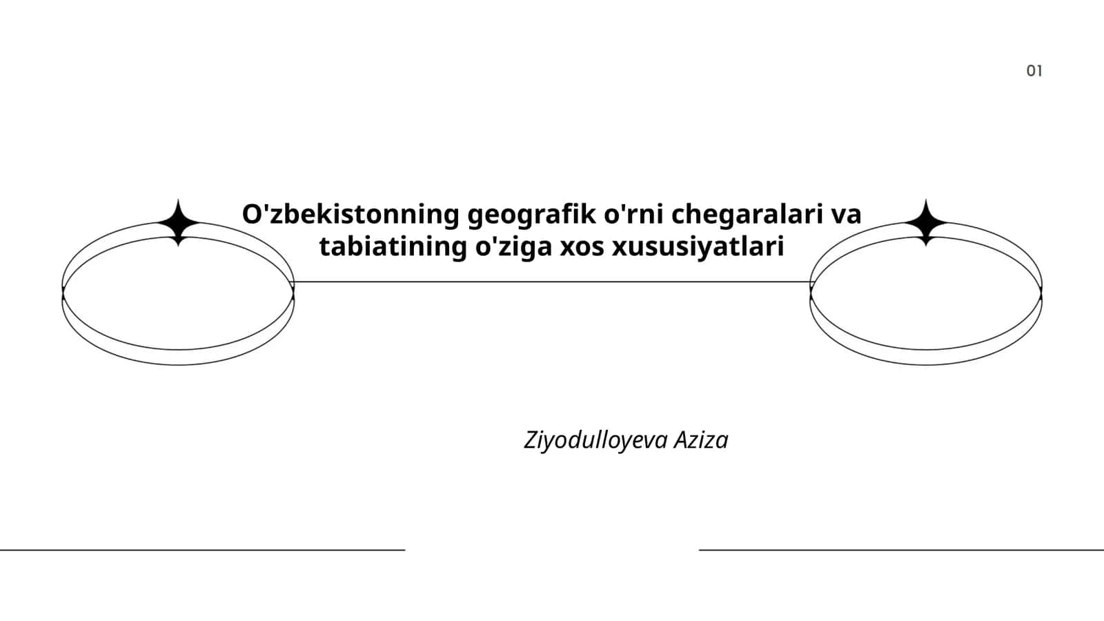 O'zbekistonning geografik o'rni chegaralari va tabiatining o'ziga xos xususiyatlari