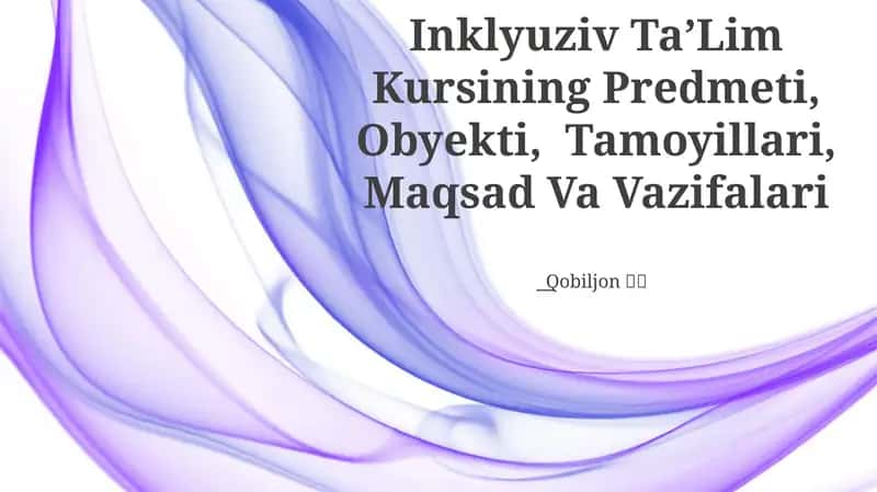 Inklyuziv Ta’Lim Kursi