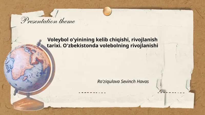Voleybol o'yinining kelib chiqishi, rivojlanish tarixi