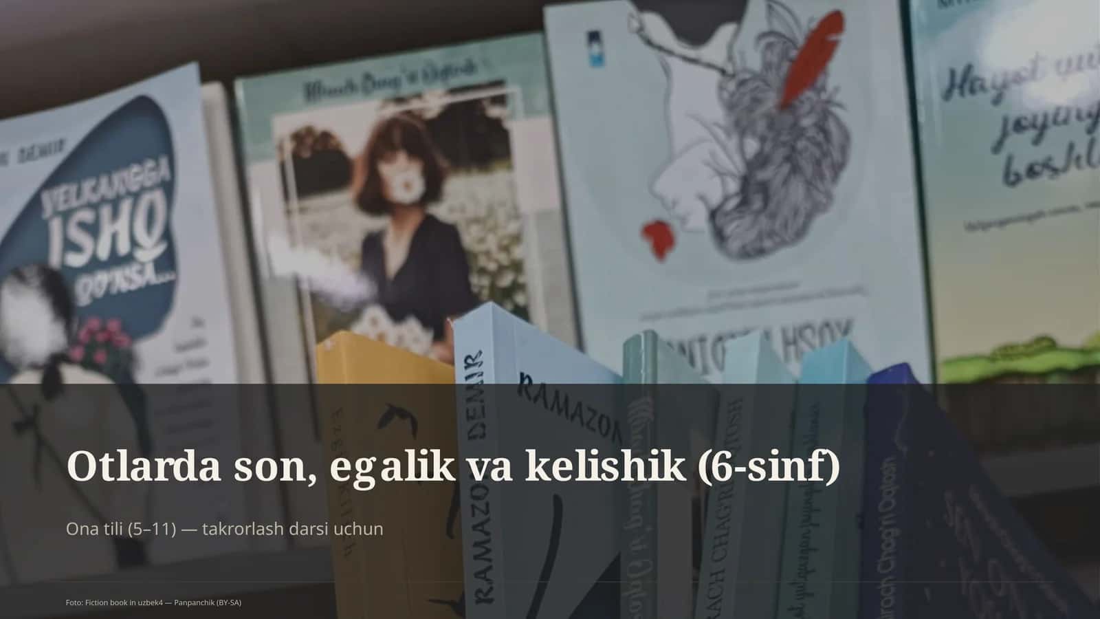 Otlarda son, egalik va kelishik (6-sinf)