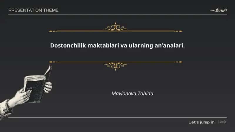 Dostonchilik maktablari va ularning anʼanalari