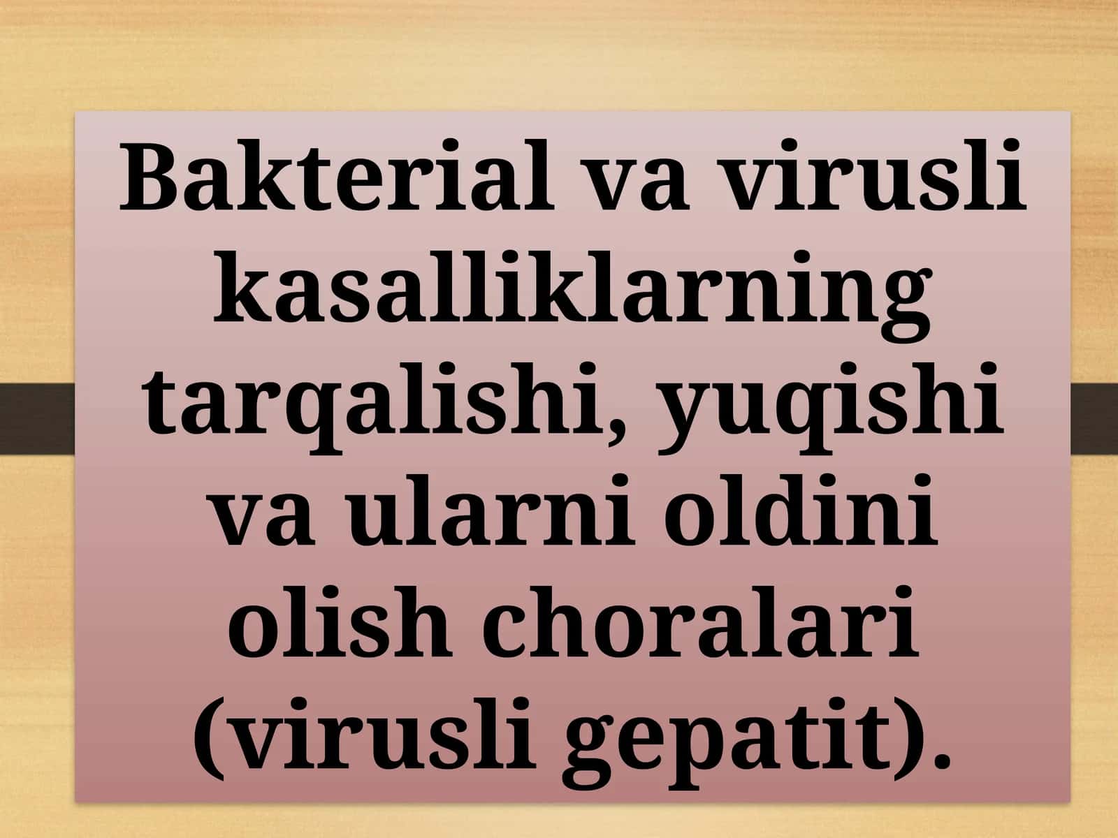 Virusli gepatitlar