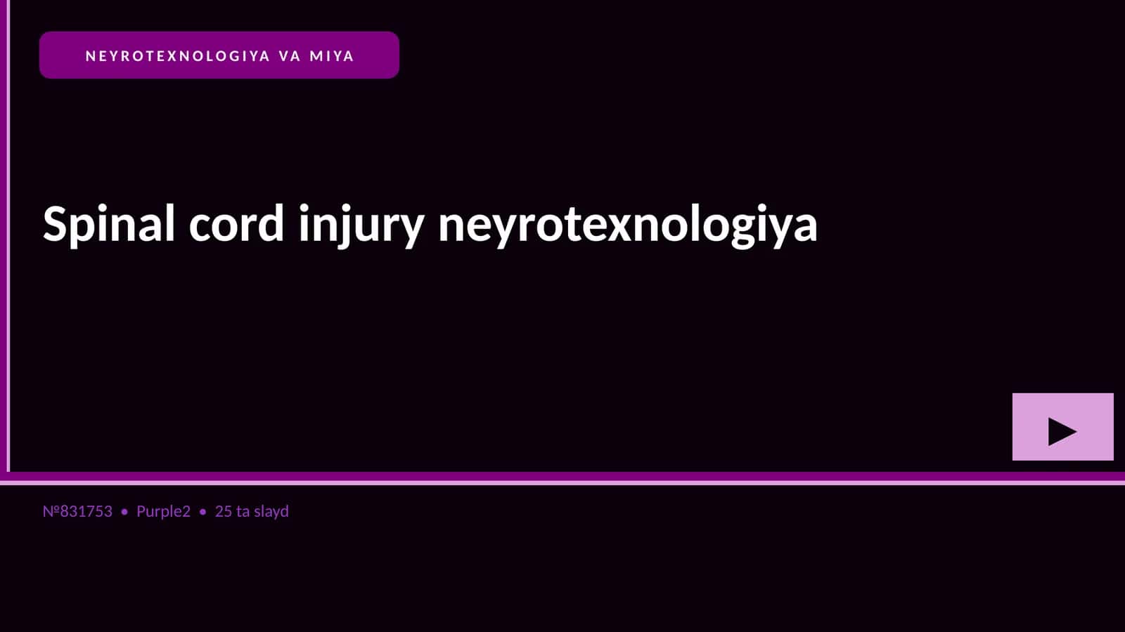 NEYROTEXNOLOGIYA VA MIYA
