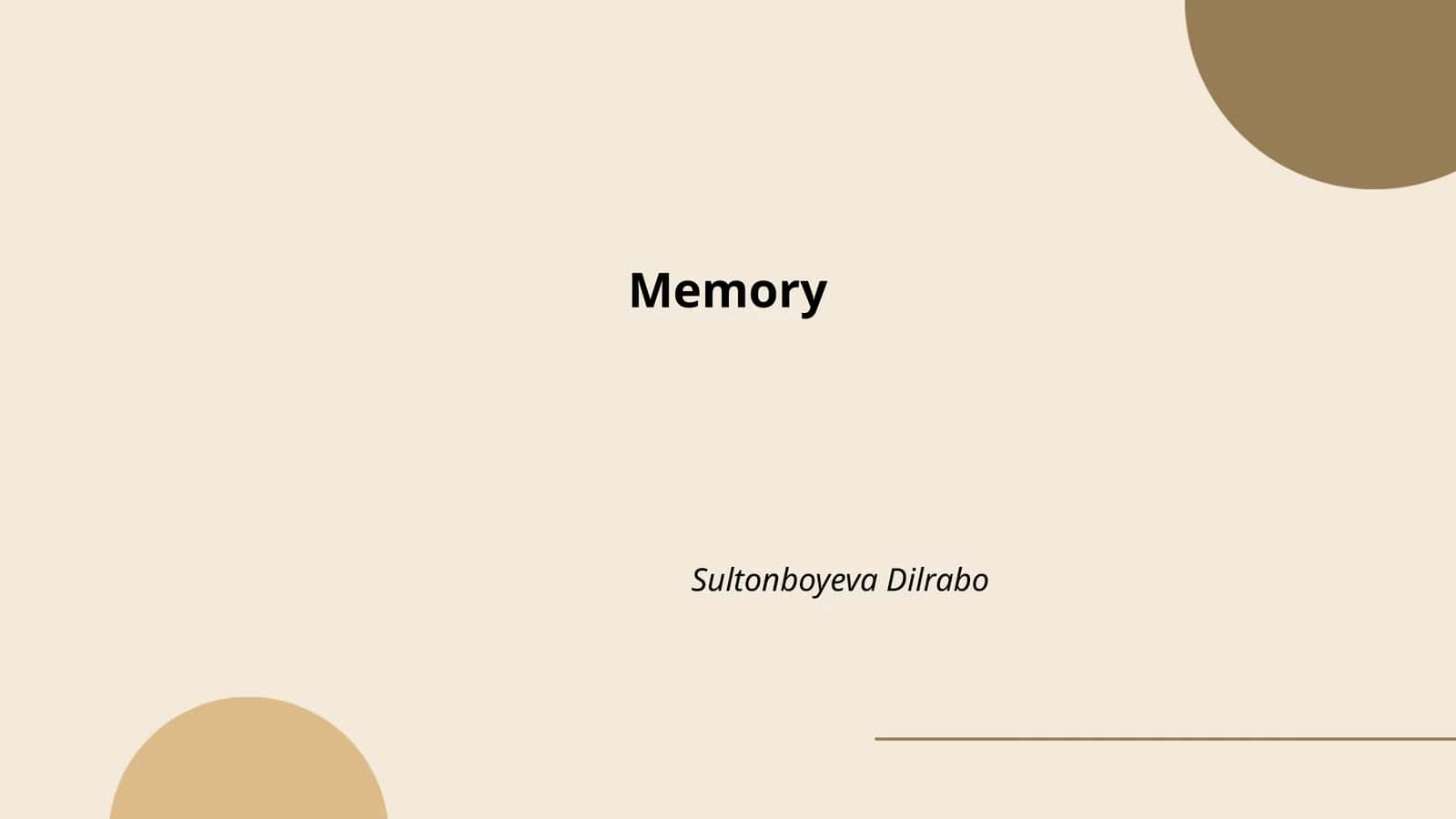 Memory