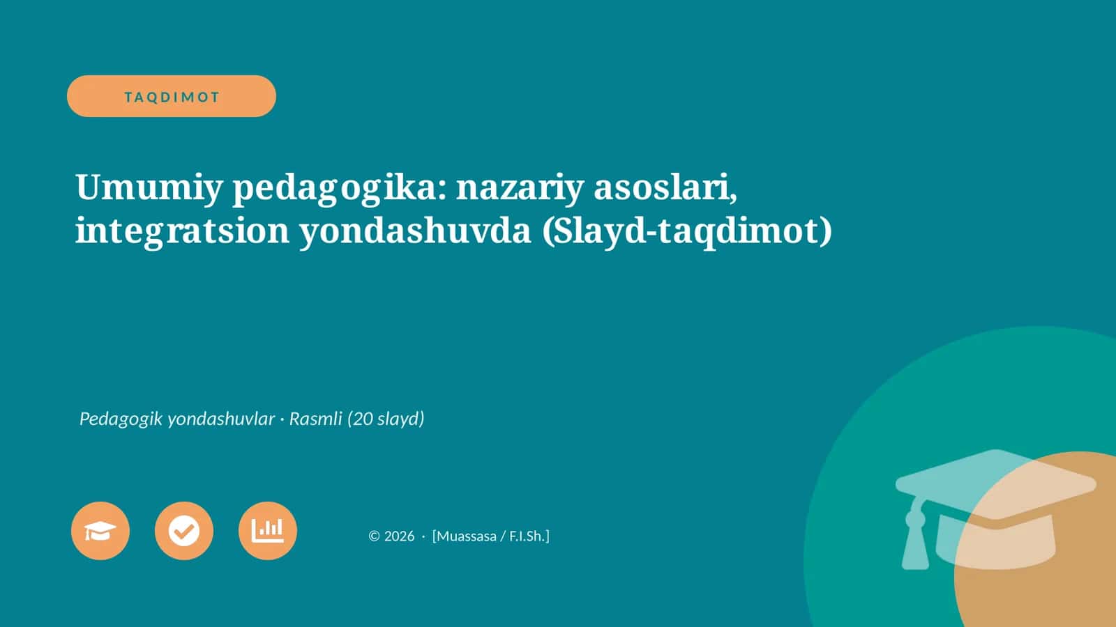 Umumiy pedagogika: nazariy asoslari, integratsion yondashuvda