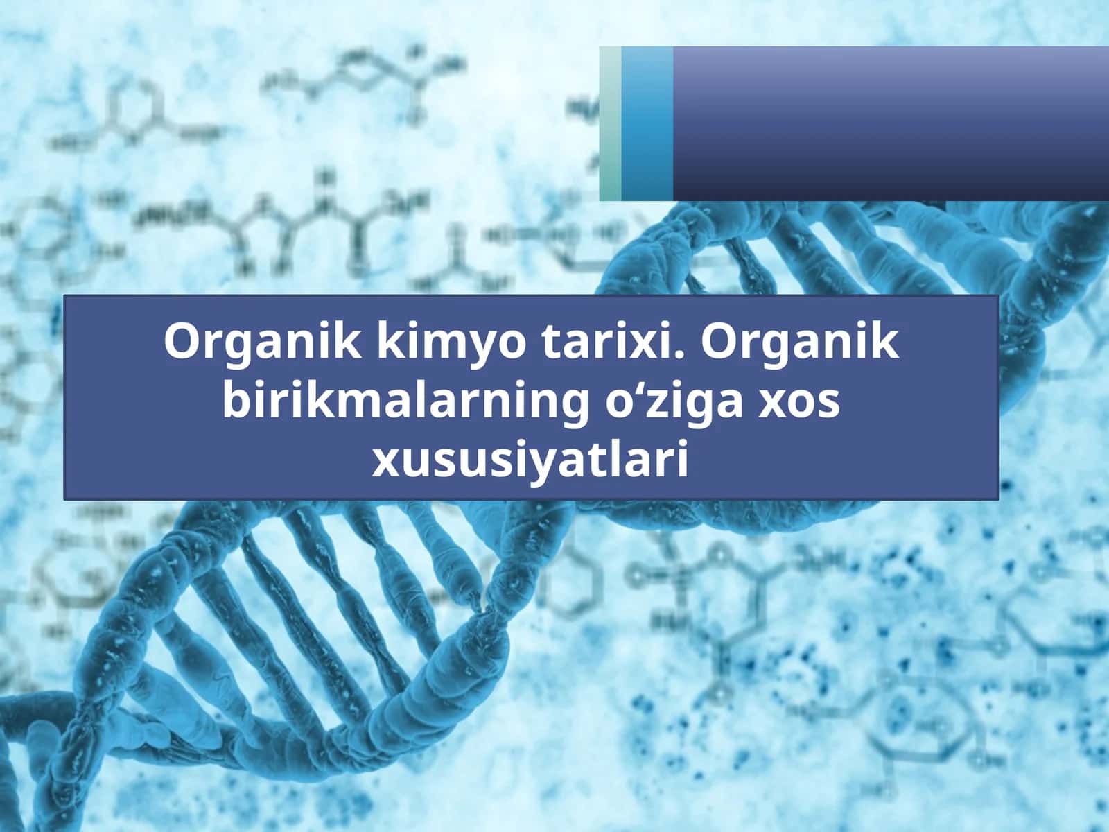Organik kimyo