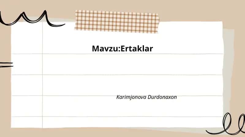 Xalq ertaklari
