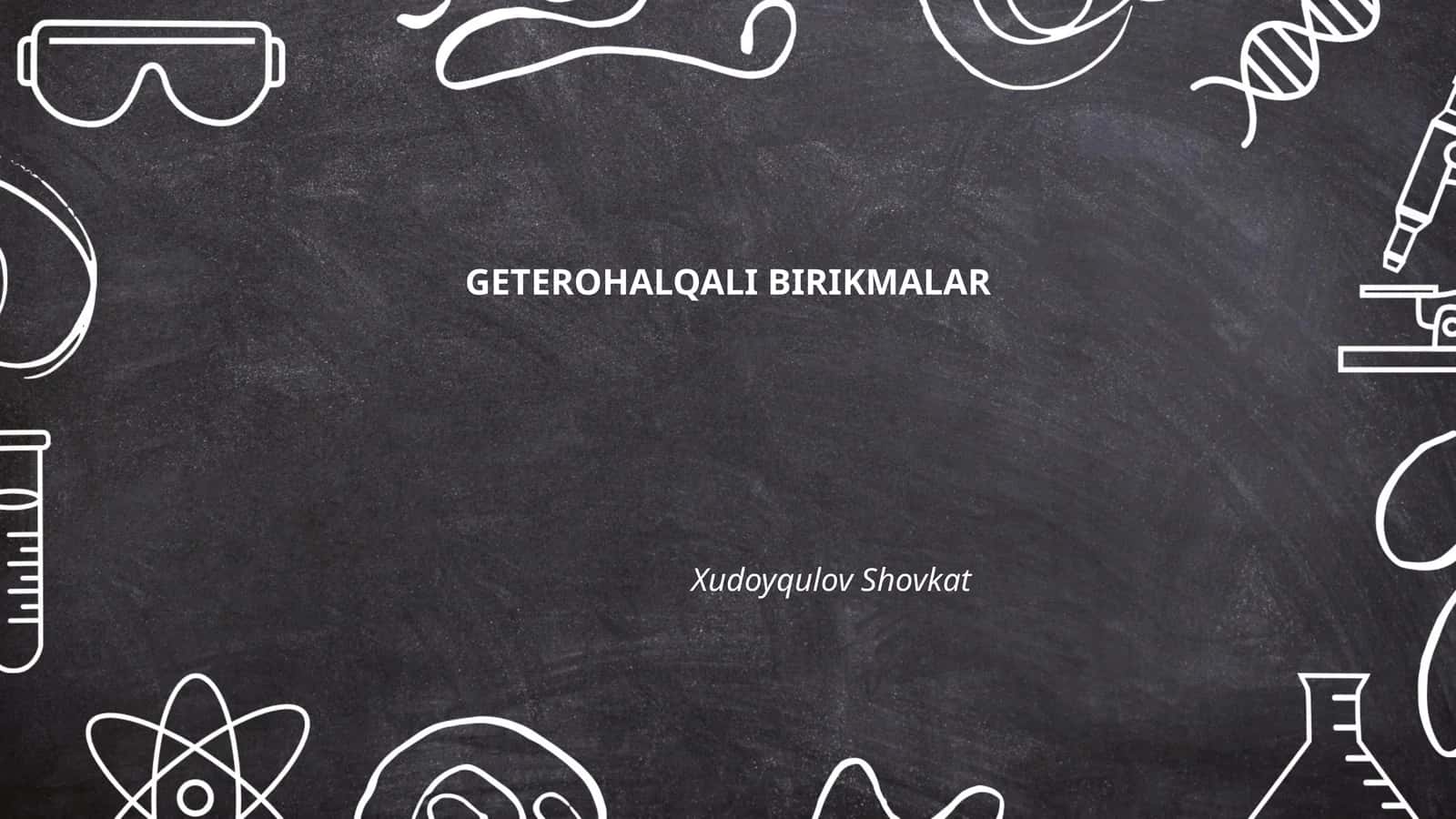 GETEROHALQALI BIRIKMALAR
