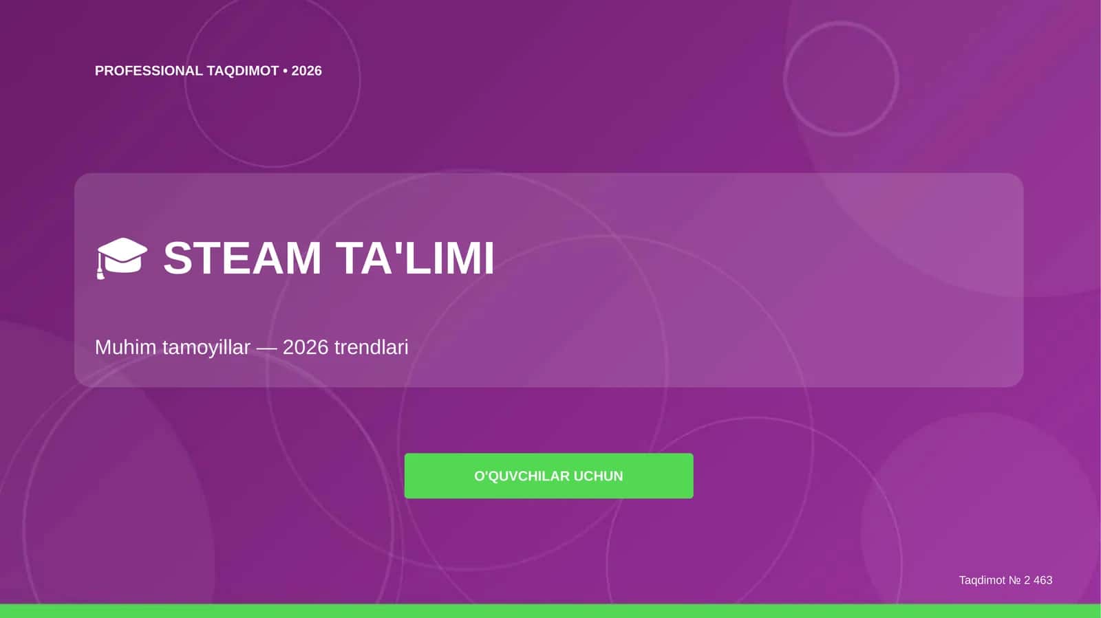 PROFESSIONAL TAQDIMOT • 2026