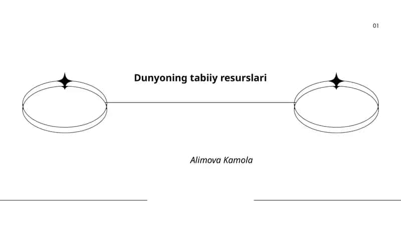 Dunyoning tabiiy resurslari
