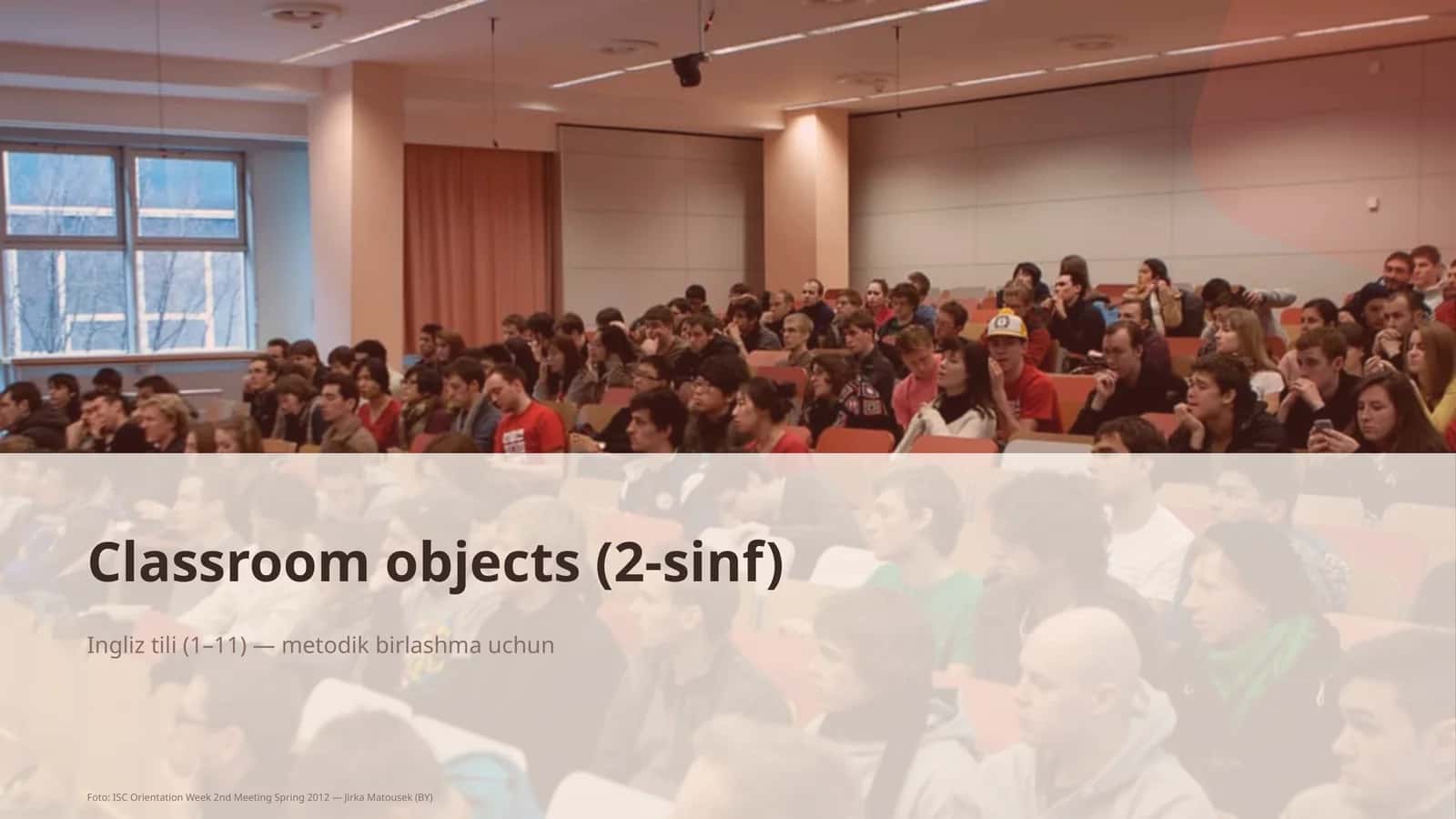 2-sinf Classroom objects