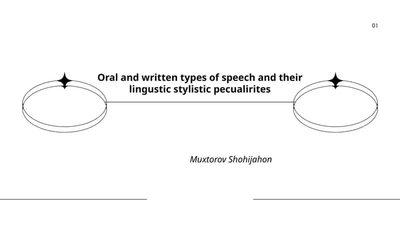 Oral and written types of speech and their linguistic stylistic peculiarities