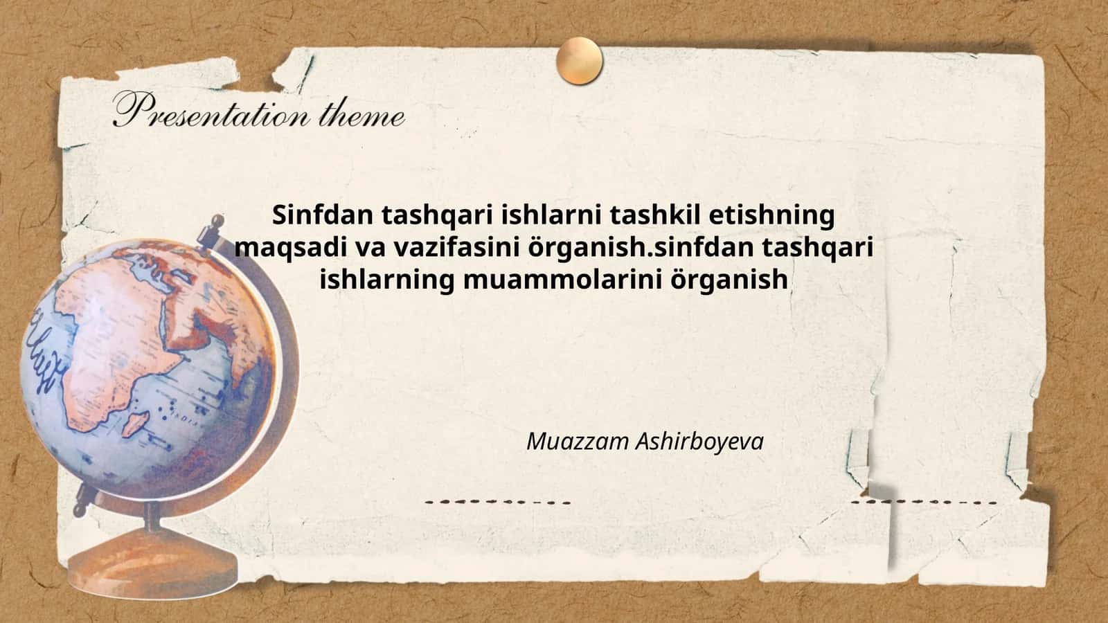 Sinfdan Tashqari Ishlarni Tashkil Etishning Maqsadi va Vazifalari