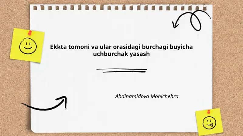 Uchburchak yasash