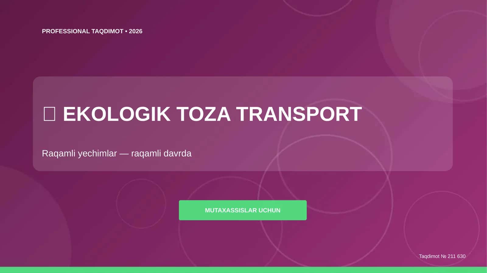 EKOLOGIK TOZA TRANSPORT