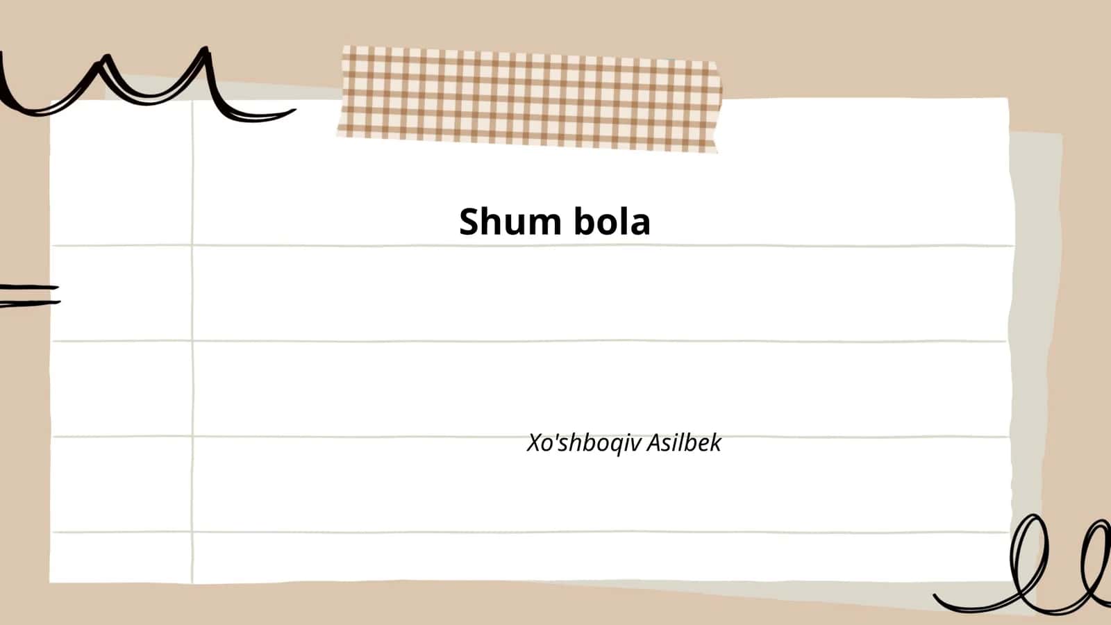 Shum bola