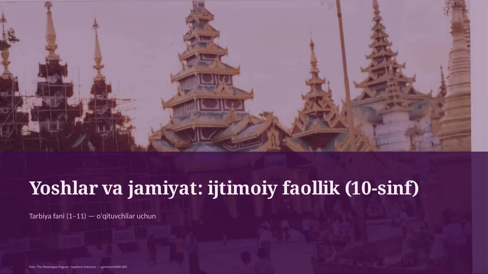 Yoshlar va jamiyat: ijtimoiy faollik (10-sinf)