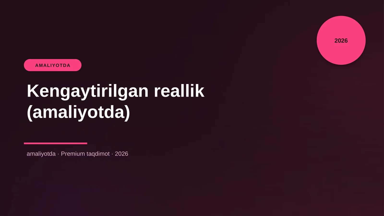 Kengaytirilgan reallik (amaliyotda)