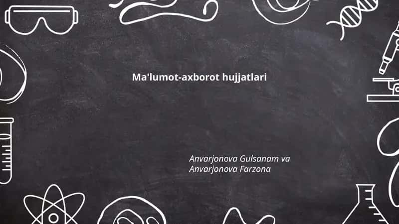 Ma'lumot-axborot hujjatlari