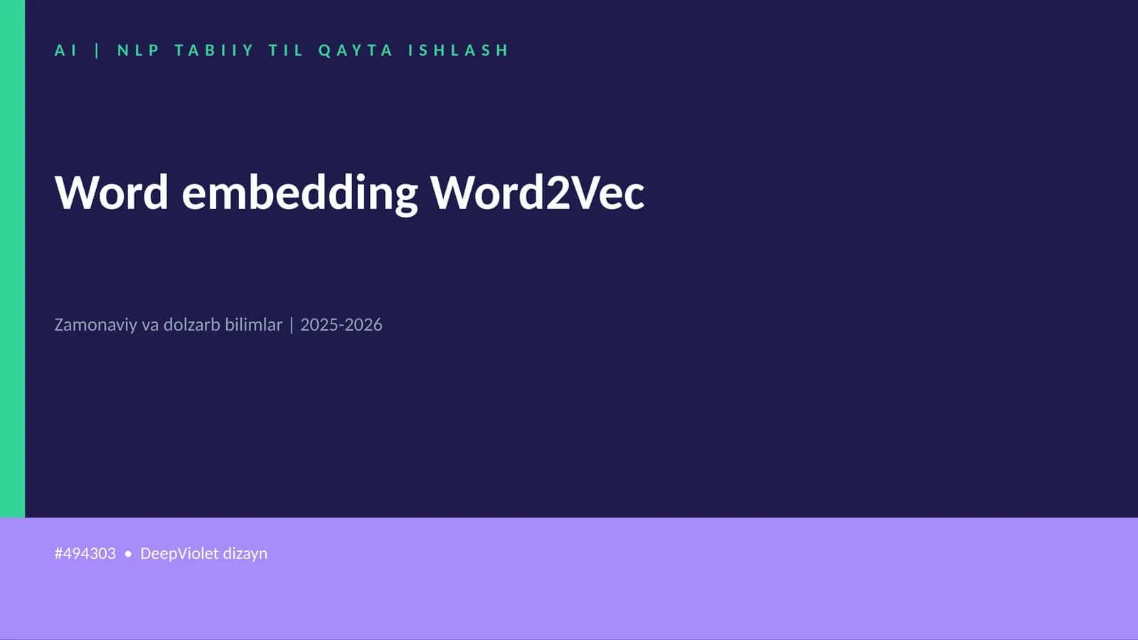 Word embedding Word2Vec