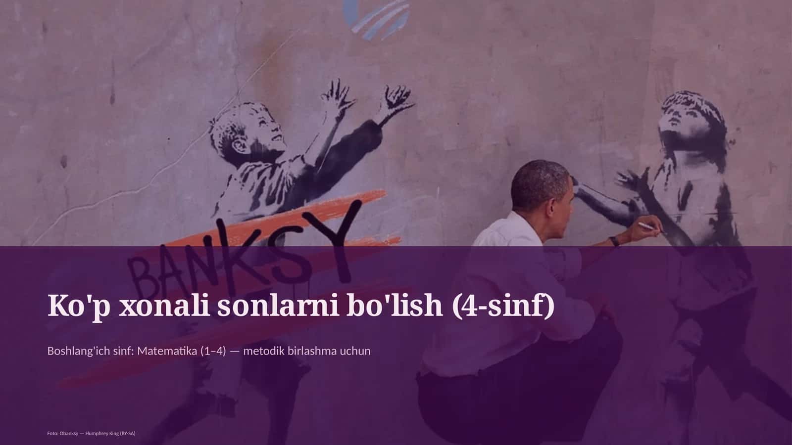 Ko'p xonali sonlarni bo'lish (4-sinf)