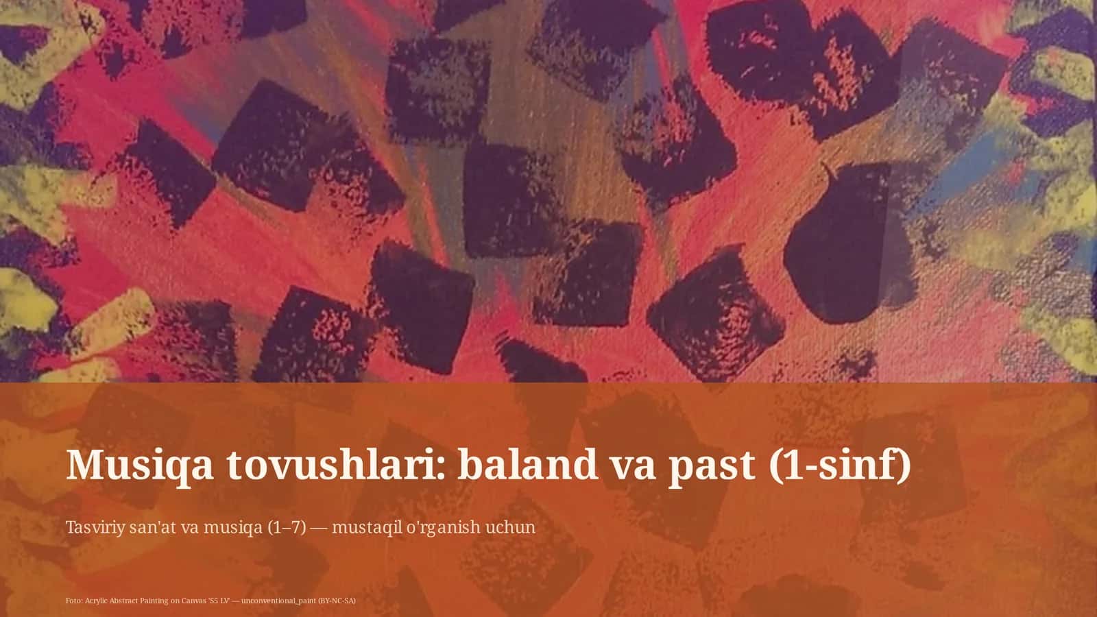 Tasviriy san'at va musiqa (1–7)