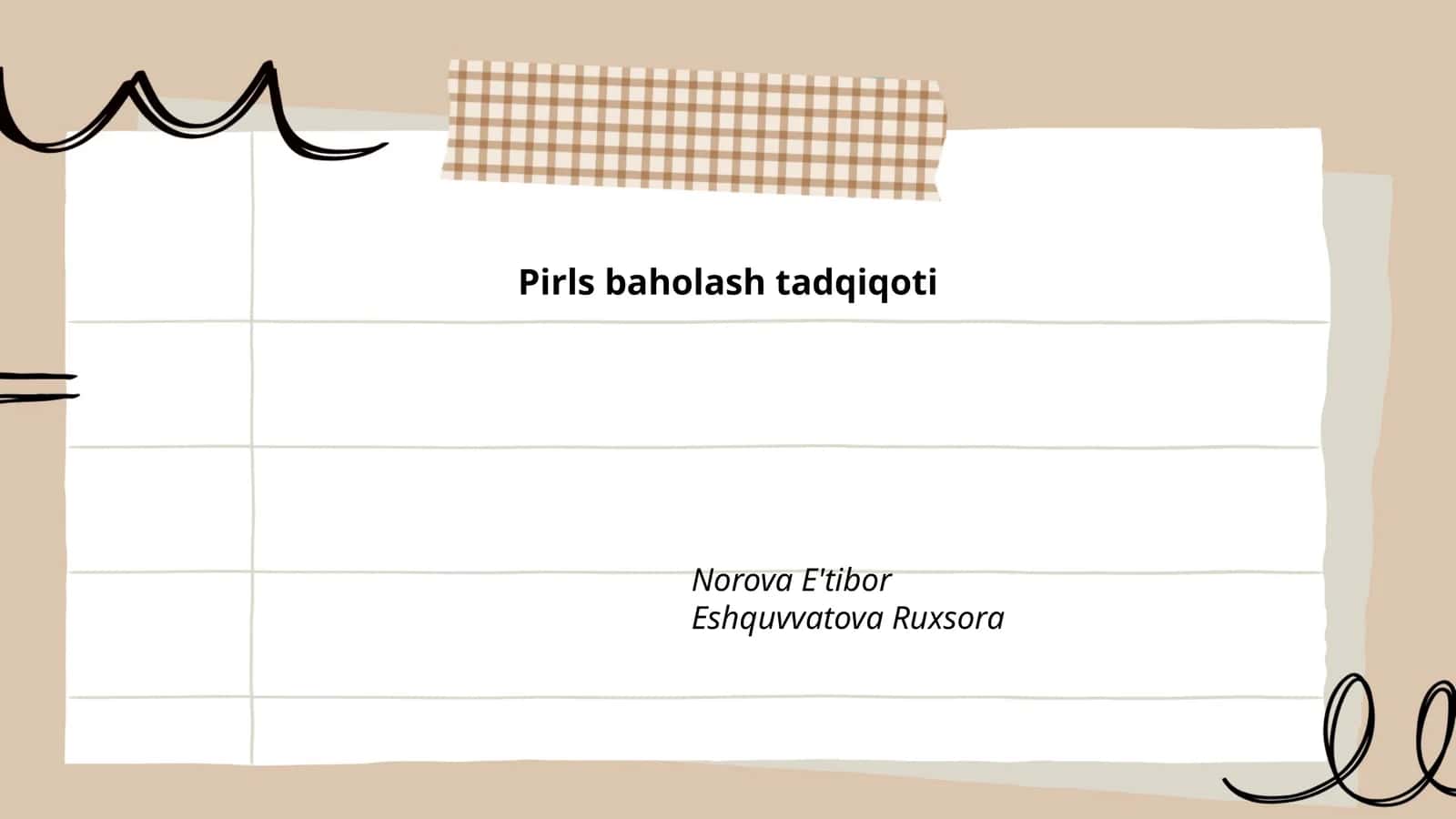 PIRLS baholash tadqiqoti