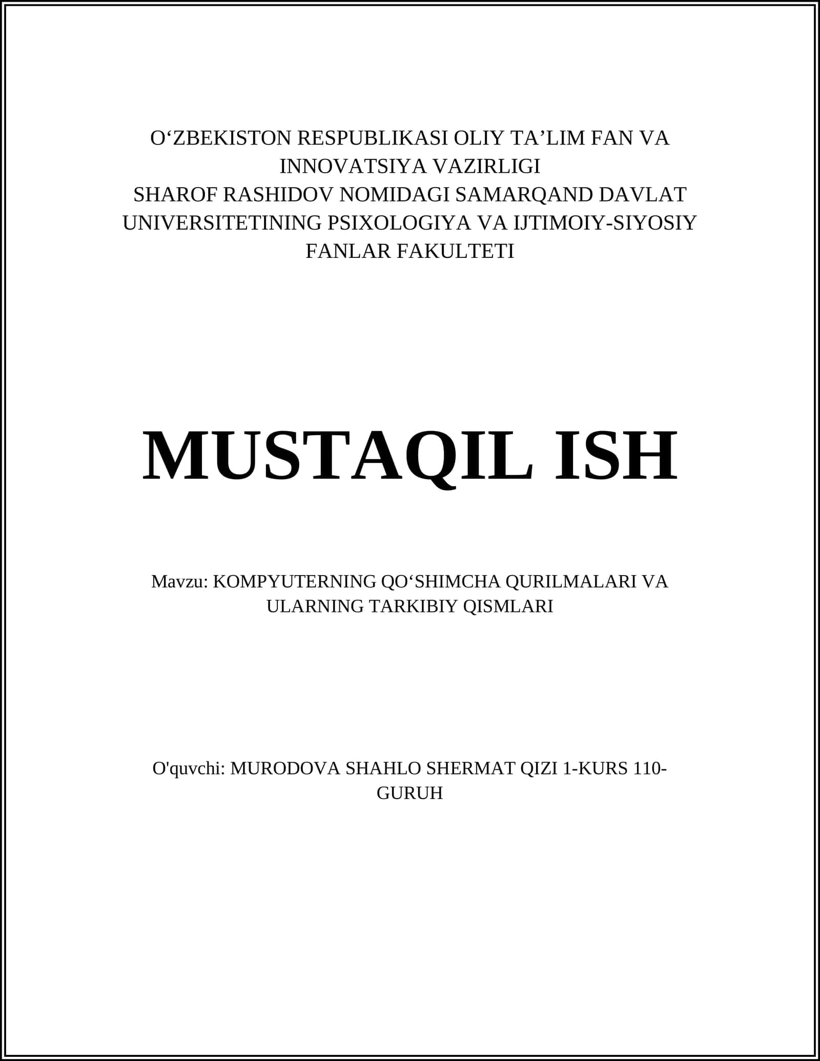 Klaviatura: tuzilishi va tarkibiy qismlari
