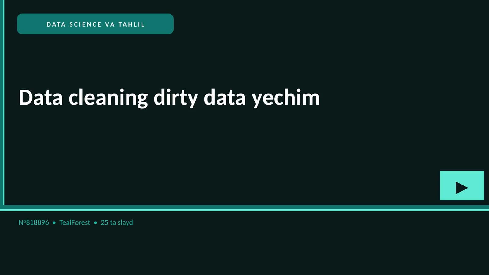 DATA CLEANING DIRTY DATA YECHIM