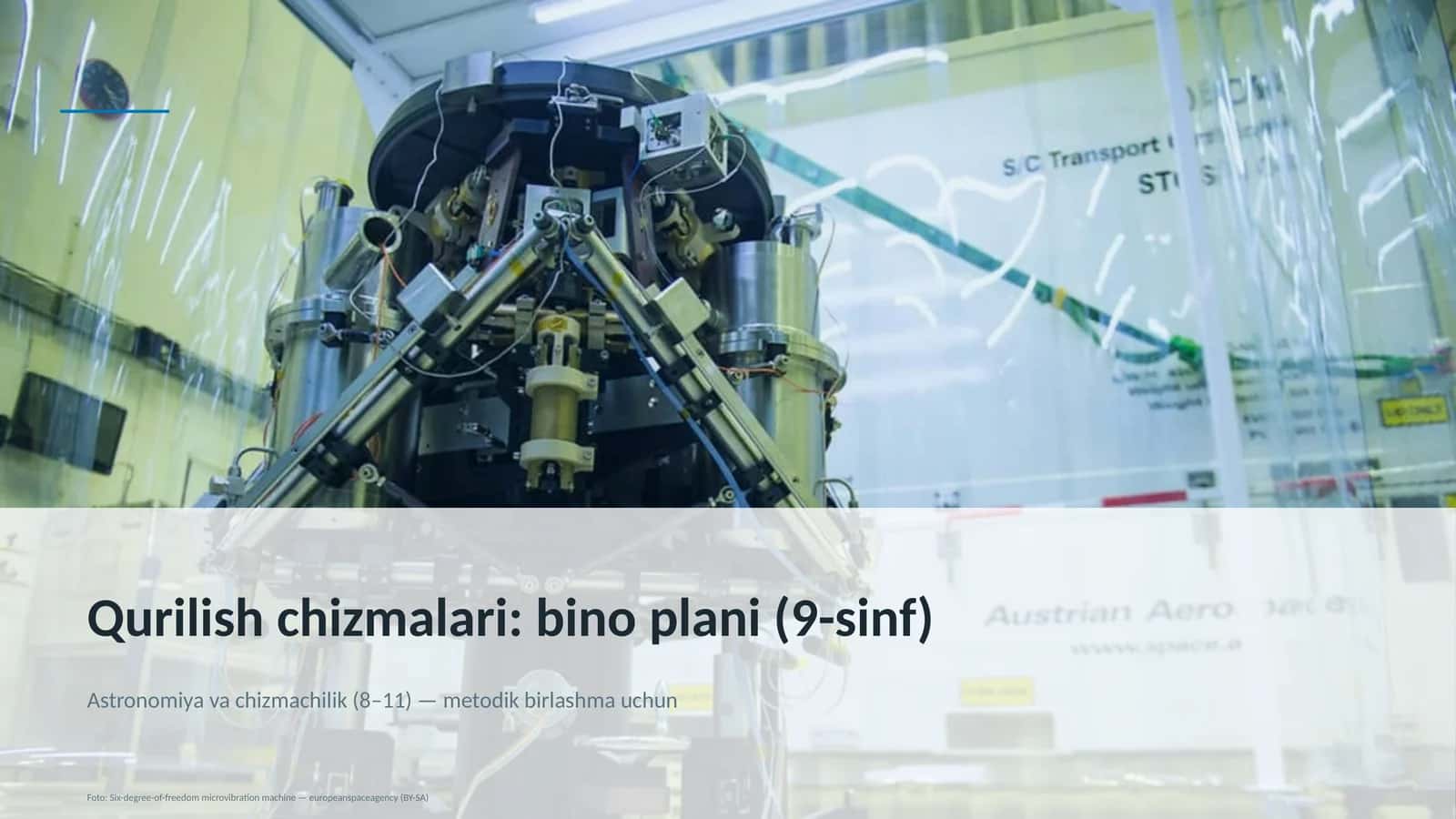 Qurilish chizmalari: bino plani (9-sinf)