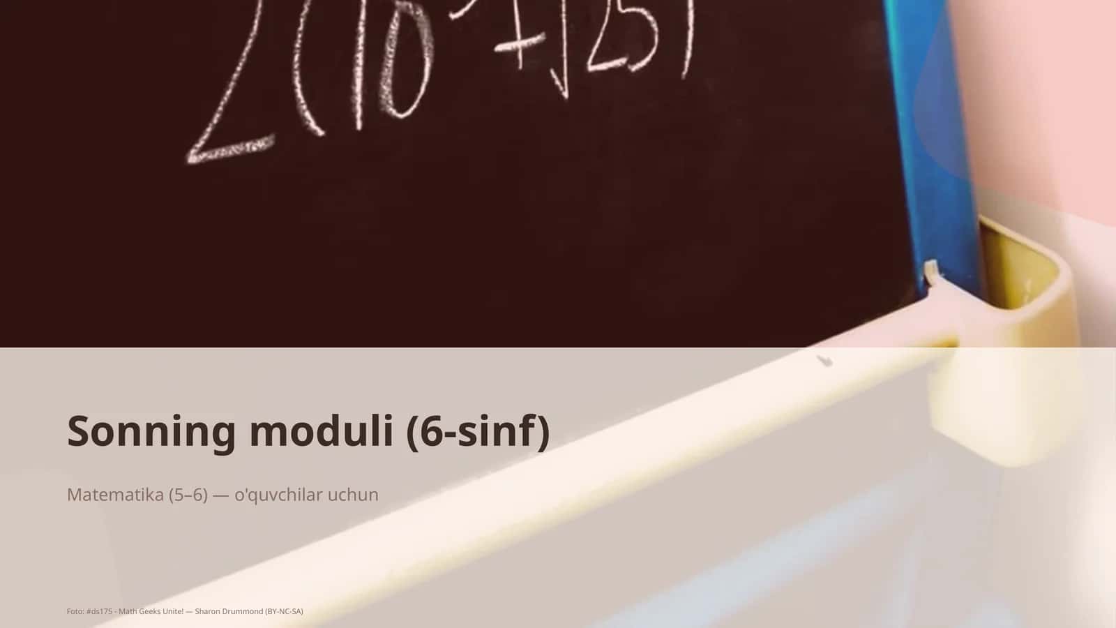 Sonning moduli (6-sinf)