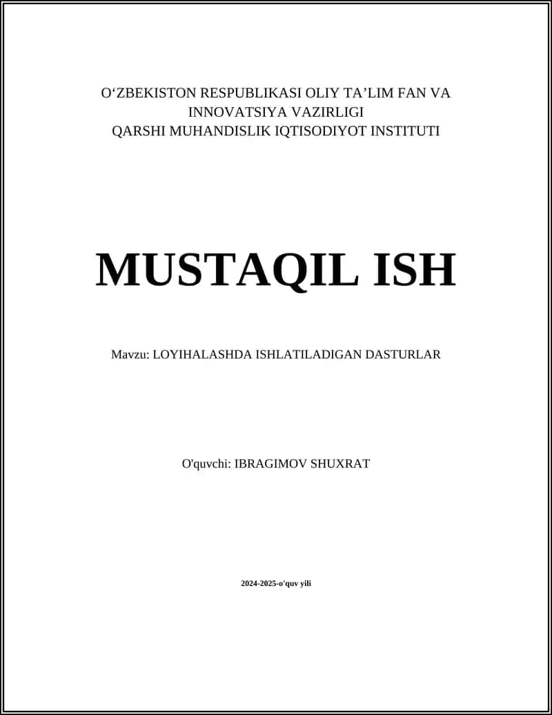 Mobil ilovalar uchun dasturlar