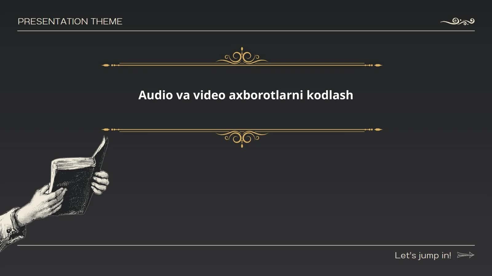 Audio va video axborotlarni kodlash