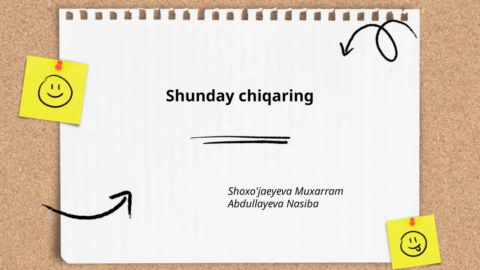 Shunday chiqarming uyda qanday o'tkaziladi?