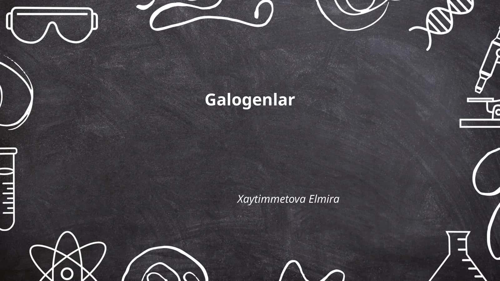 Galogenlar