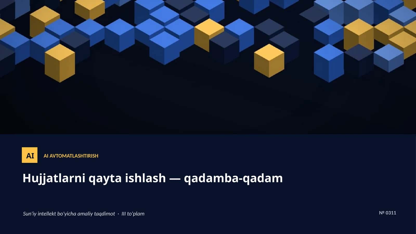 AI AVTOMATLASHTIRISH