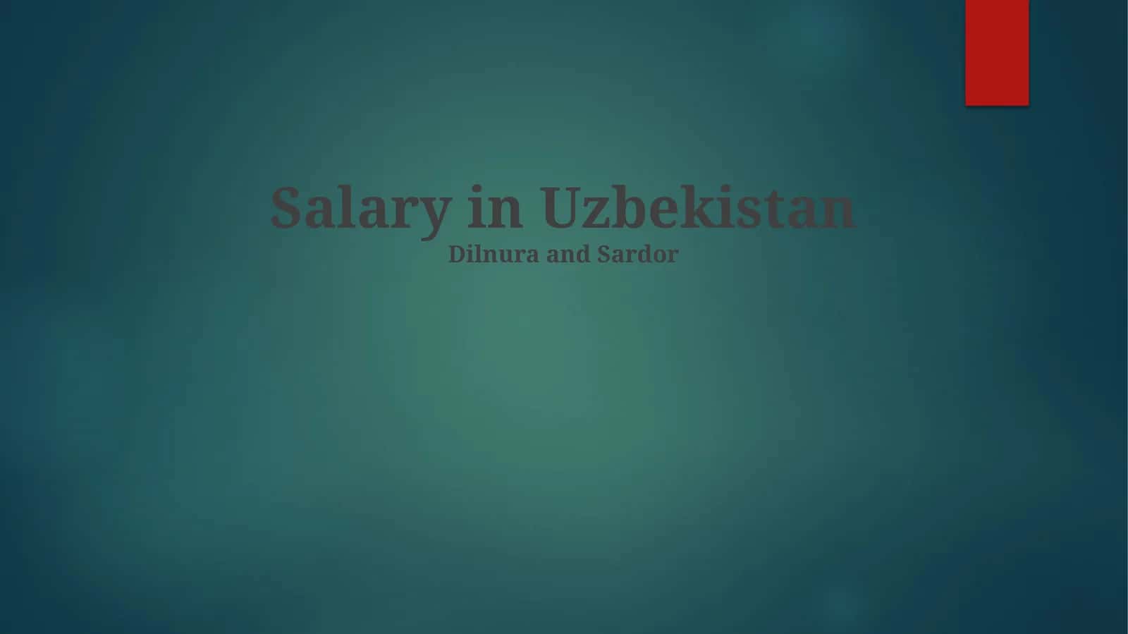 Uzbekistan Salary Overview