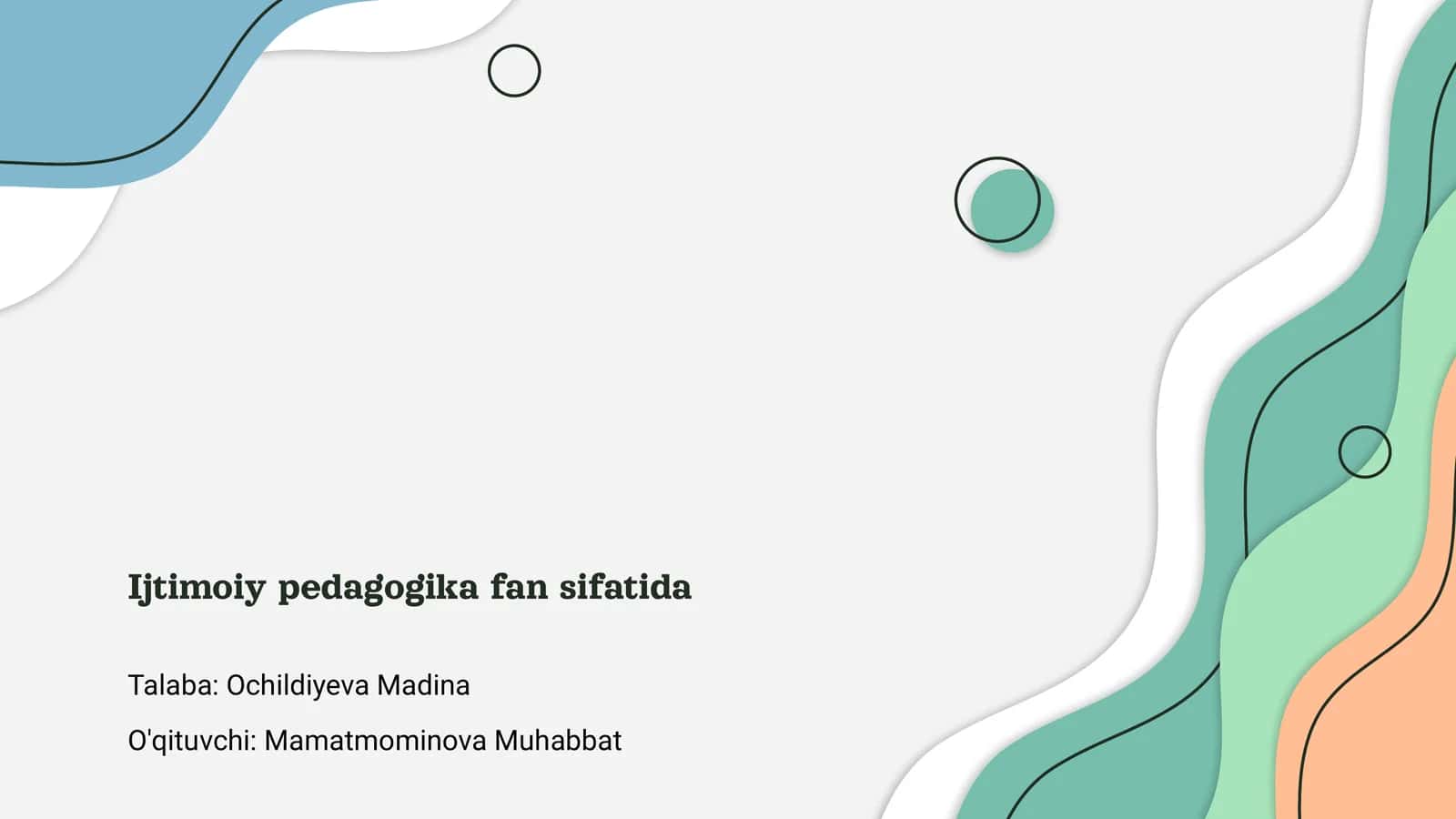 Ijtimoiy pedagogika fan sifatida
